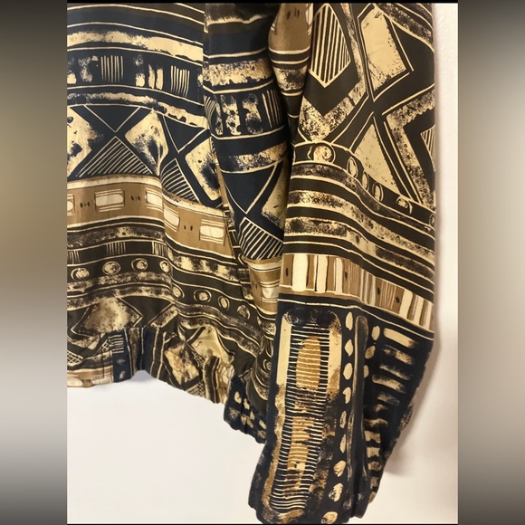 Vintage silk zip up jacket - Picture 3 of 12